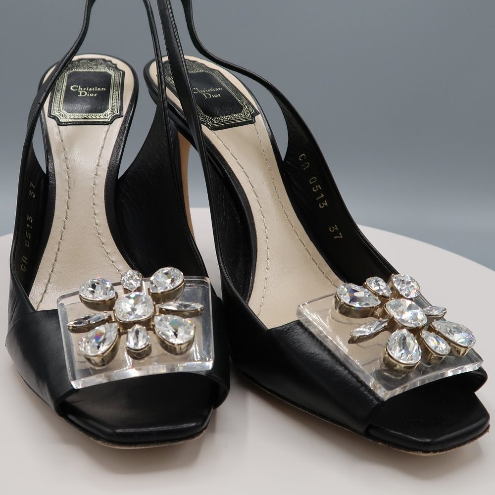 Dior classic slingback opentoe pump